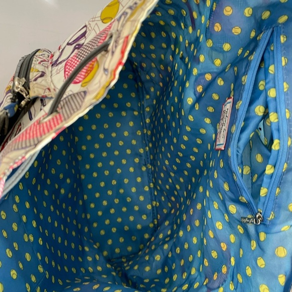 Sydney Love Sport Large Tennis Sport Backpack Racket Holder Pink White Blue - Picture 9 of 14